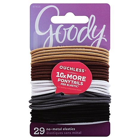 Goody Elastics Ouchless Thin 2mm Neutral - 29 Count