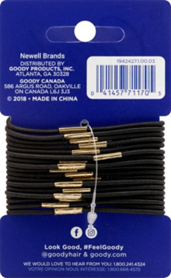 Goody Elastics Black Nona - 18 Count - Image 3