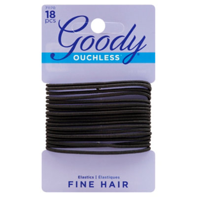 Goody Elastics Black Nona - 18 Count