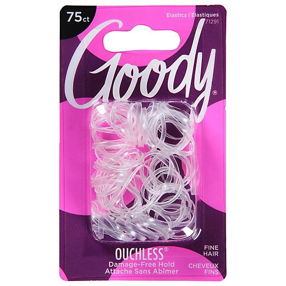 Goody Elastics Ouchless Latex Clear Mary - 75 Count