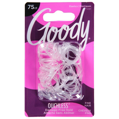 Goody Elastics Ouchless Latex Clear Mary - 75 Count