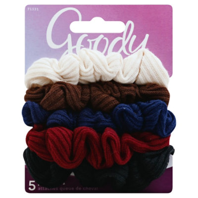 Goody Scrunchie Ouchless Twist Wrap Knit Small - 5 Count