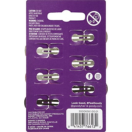 Goody Snap Clips Colour Collection Blonde - 6 Count - Image 3
