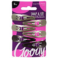 Goody Snap Clips Colour Collection Blonde - 6 Count - Image 2