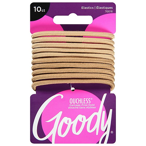 Goody Elastics Ouchless Thick 4mm Blonde - 10 Count