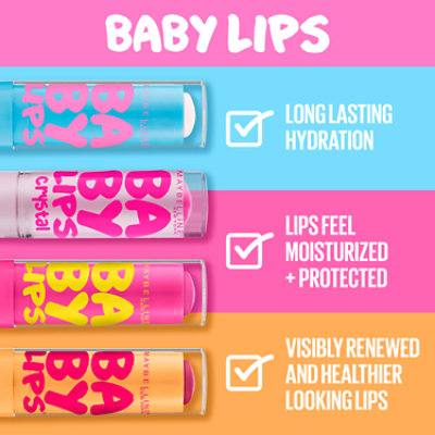 Maybelline Baby Lips Moisturizing Lip Balm Lip Makeup Pink Punch - 0.15 Oz - Image 2