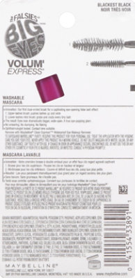 Maybelline Mascara Volum Express The Falsies Big Eyes Blackest Black 202 - .3 Fl. Oz. - Image 3