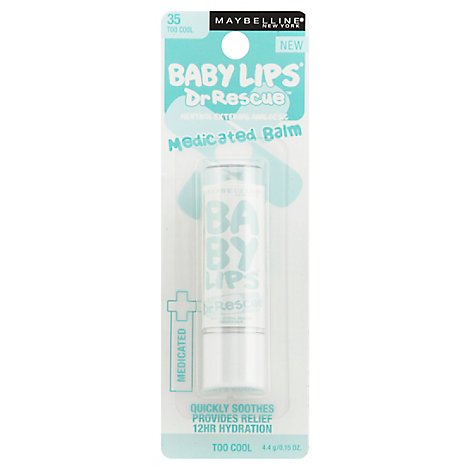 Maybelline Baby Lips Dr Rescue Lip Balm Medicated Too Cool 35 - .15 Oz