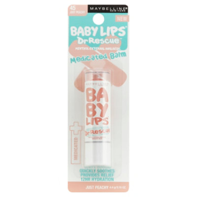 Maybelline Baby Lips Dr Rescue Lip Balm Medicated Just Peachy 45 - .15 Oz