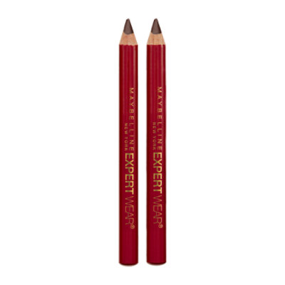 Maybelline Eye Pencil Expert Eyes Twin Brow & Eye Pencils Medium Brown 03 - .06 Oz