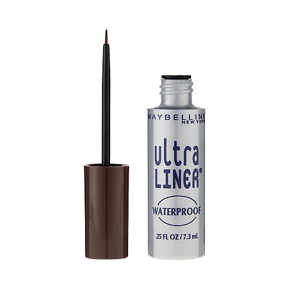 Maybelline Eyeliner Liquid Liner Ultra Waterproof Dark Brown 302 - .25 Fl. Oz.