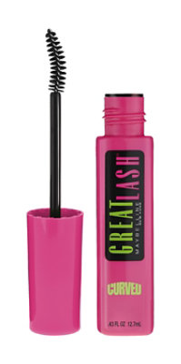 Maybelline Great Lash Curved Brush Washable Mascara Blackest Black - 0.43 Fl. Oz. - Image 1