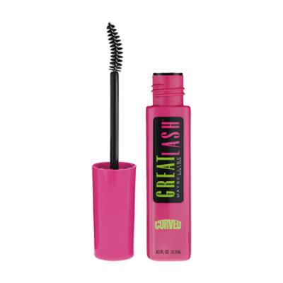 Maybelline Mascara Great Lash Curved Brush Blackest Black 120 - .43 Fl. Oz. - Image 1