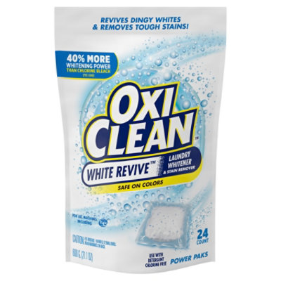 OxiClean White Revive Laundry Whitener And Stain Remover Power Paks - 24  Count - Star Market