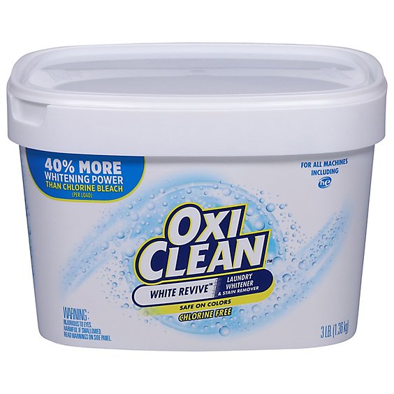 OxiClean White Revive Laundry Whitener Plus Stain Remover - 3 Lb