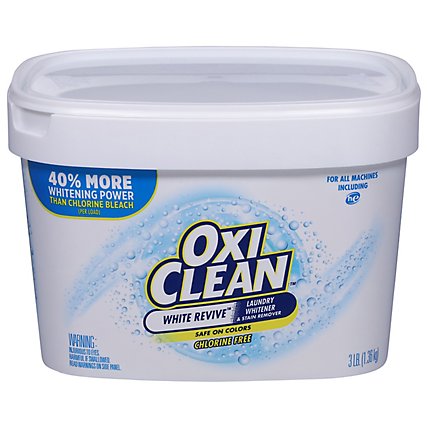 OxiClean White Revive Laundry Whitener Plus Stain Remover - 3 Lb - Image 1