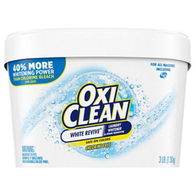 OxiClean White Revive Laundry Whitener Plus Stain Remover - 3 Lb