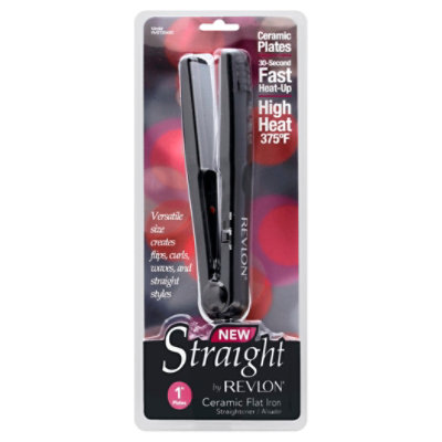 Revlon Straight Ceramic Flat Iron - Each - safeway