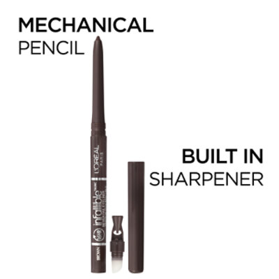 L'Oreal Paris Infallible Never Fail Pencil Eyeliner with Built in Sharpener Black - 0.01 Oz - Image 5