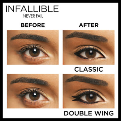 L'Oreal Paris Infallible Never Fail Black Pencil Eyeliner with Built in Sharpener - Each - Image 3