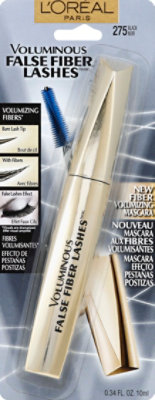 LOreal Mascara Voluminous False Fiber Lashes Black 275 - .34 Fl. Oz. - Image 2