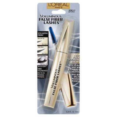 LOreal Mascara Voluminous False Fiber Lashes Black 275 - .34 Fl. Oz.