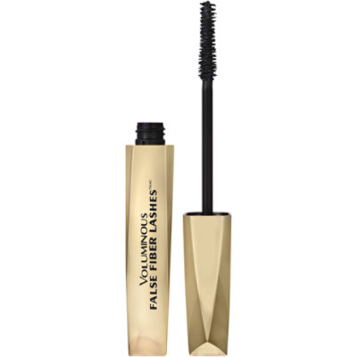 L'Oreal Paris Voluminous False Fiber Lashes Blackest Black Mascara - 0.34 Oz - Image 1