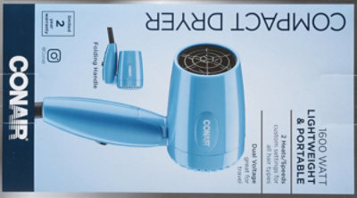 Conair Dryer Compact 1600 Watt - Each - Image 4