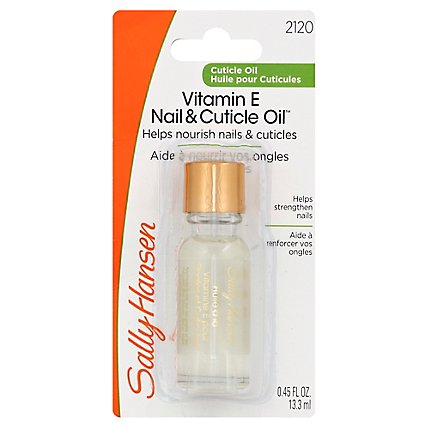 Sally Hansen Nail & Cuticle Oil Vitamin E 2120 - .45 Fl. Oz. - Carrs