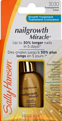 Sally Hansen Nail Growth Miracle Clear 3030 - .45 Fl. Oz. - Image 2