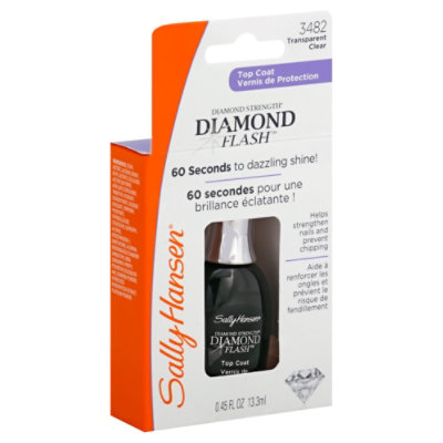 Sally Hansen Top Coat Diamond Strength Fast Dry Diamond Flash Clear 3482 - 0.45 Fl. Oz.