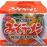 Sapporo Ichiban Ramen Miso 5 Pack - 17.5 Oz - Image 2