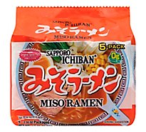 Sapporo Ichiban Ramen Miso 5 Pack - 17.5 Oz