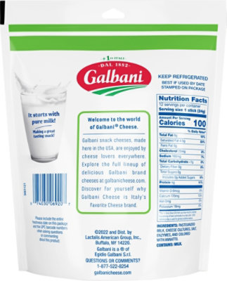 Galbani Sticksters Cheddar Cheese Sticks - 10 Oz - Image 5