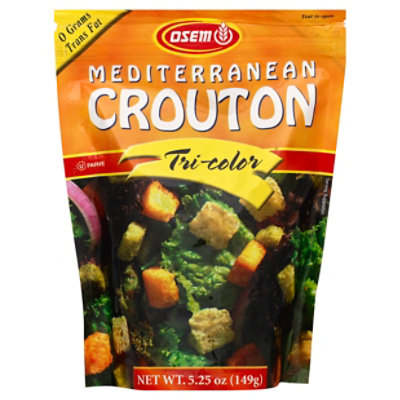 Osem Croutons Mediterranean Tri-Color - 5.25 Oz