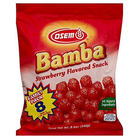 Osem Multipak Strawberry Bamba Snack - 8.4 Oz