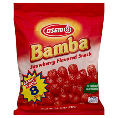 Osem Multipak Strawberry Bamba Snack - 8.4 Oz