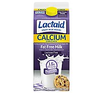 Lactaid Fat Free Milk Calcium Enriched - Half Gallon