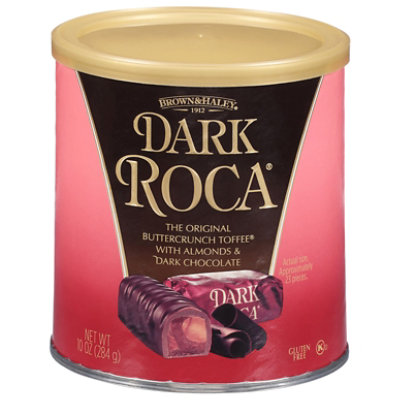 Brown & Haley Roca Buttercrunch Toffee Dark With Almonds And Dark Chocolate - 10 Oz