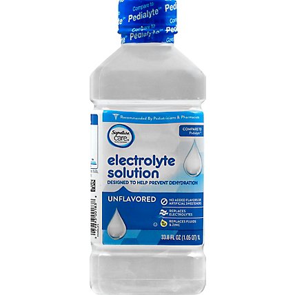 Signature Care Electrolyte Solution For Kids & Adults Unflavored - 1 Liter - Image 2