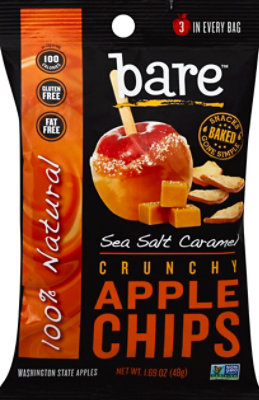 bare Natural Crunchy Sea Salt Caramel Apple Chips - 1.69 Oz - Image 2