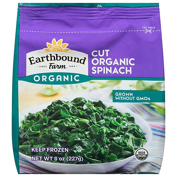 Earthbound Farm Organic Spinach Cut - 8 Oz