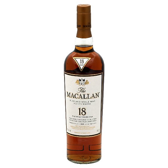 Macallan 18 Year Old Scotch 86 Proof - 750 Ml