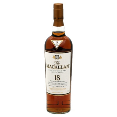 Macallan 18 Year Old Scotch 86 Proof - 750 Ml (Limited quantities may be available in store)