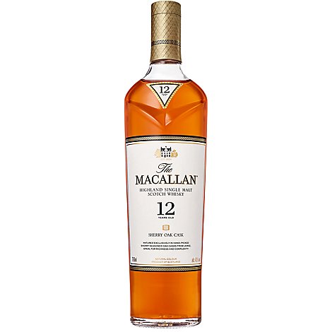 The Macallan Whisky Scotch Highland Single Malt In Box 86 Proof - 750 Ml