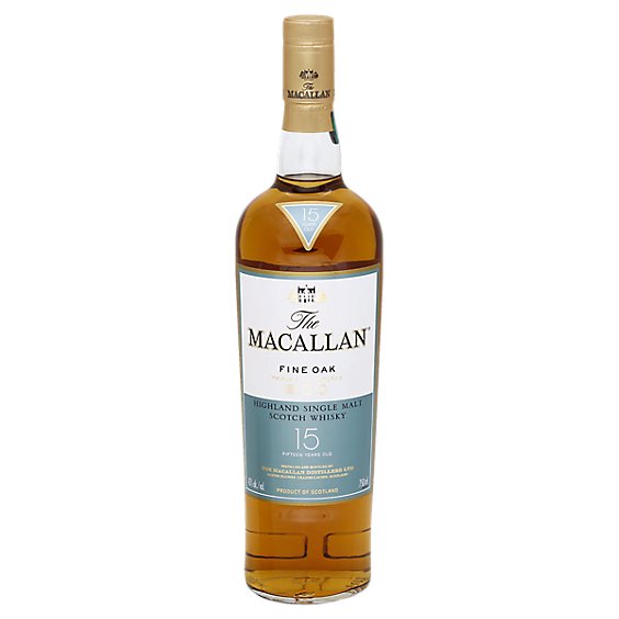 Macallan Scotch Whiskey Fine Oak 15 Year 86 Proof - 750 Ml