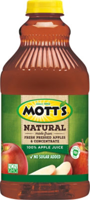Motts Juice 100% Apple Natural - 64 Fl. Oz. - Image 2