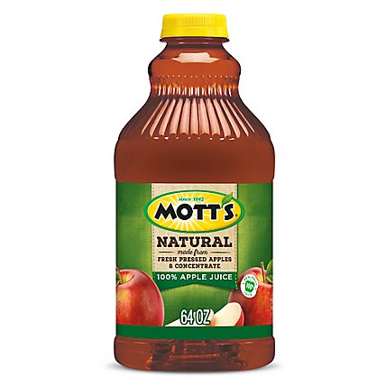 Motts Juice 100% Apple Natural - 64 Fl. Oz. - Image 1