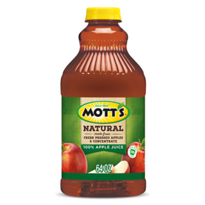 Motts Juice 100% Apple Natural - 64 Fl. Oz. - Image 1