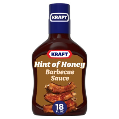 Kraft Sweet Honey Slow Simmered Barbecue Sauce Bottle - 18 Oz - Image 1